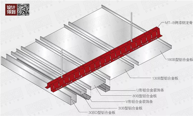 条形金属面板天花1