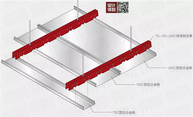 条形金属面板（C型）天花1