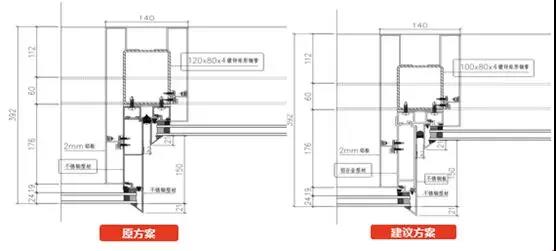 立柱的原方案与优化方案